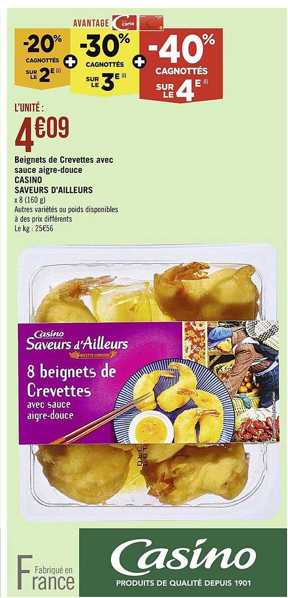 beignets de crevettes avec sauce aigre-douce casino saveurs d'ailleurs