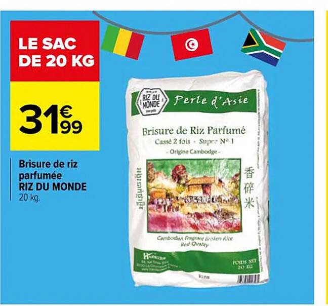 Brisure De Riz Parfumée Riz Du Monde