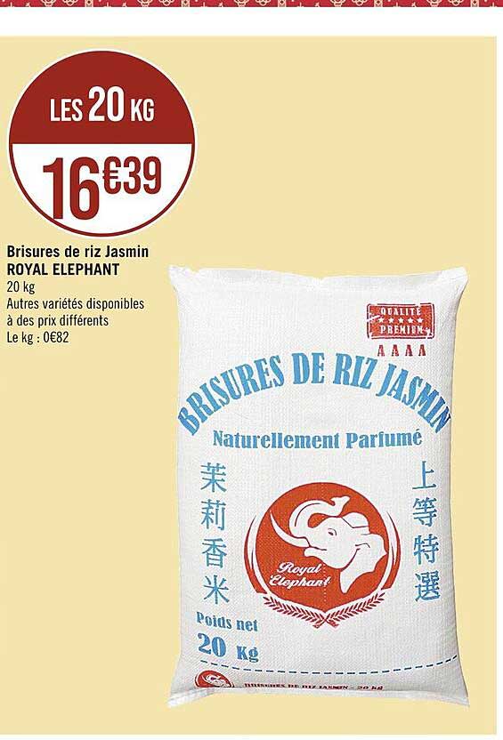 Brisures De Riz Jasmin Royal éléphant