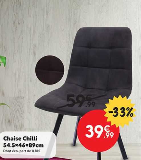 chaise chilli 54.5 x 46 x 89 cm