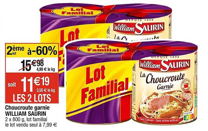 choucroute garnie william saurin