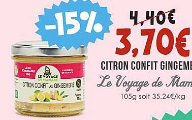 Citron Confit Gingembre Le Voyage De Mamabé