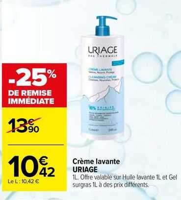 crème lavante uriage