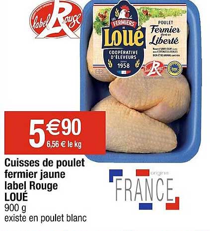 Cuisses De Poulet Fermier Jaune Label Rouge Loué