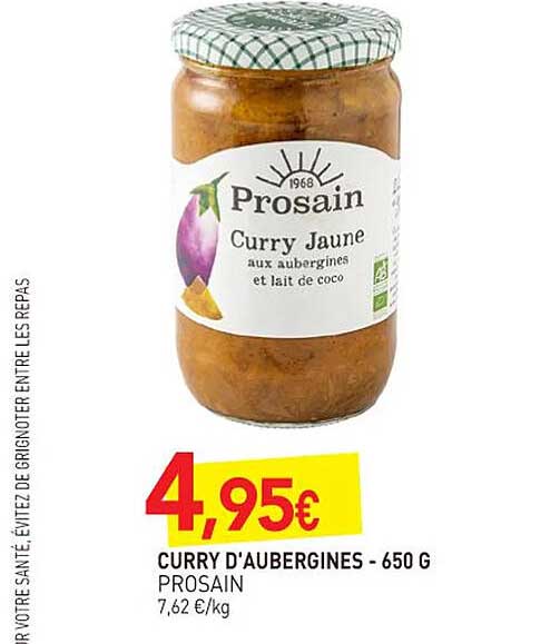 curry d'aubergines prosain