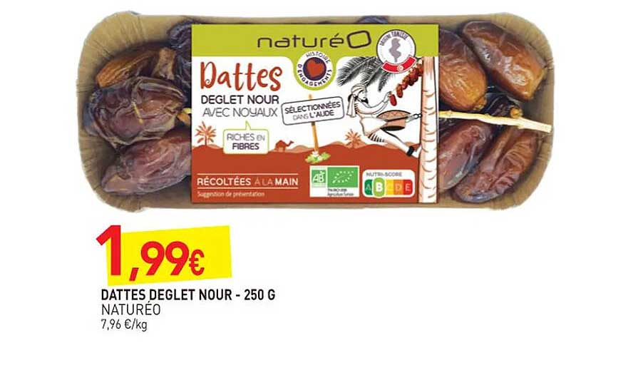 dattes deglet noir naturéo
