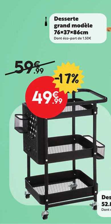 Desserte Grand Modèle 76 X 37 X 86 Cm