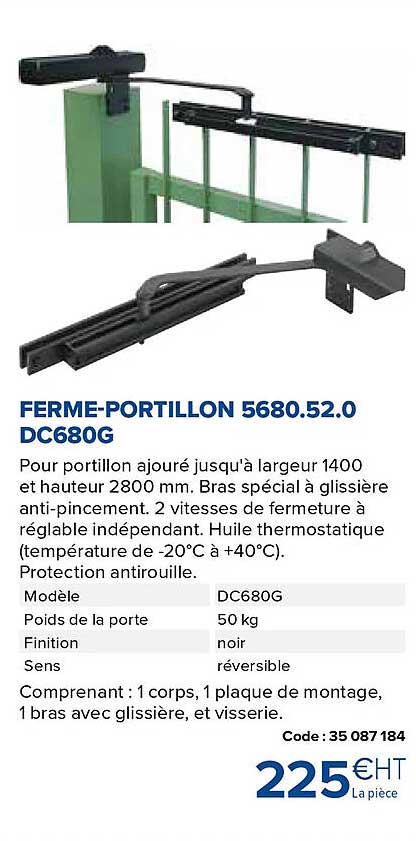 ferme-portillon 5680.52.0 dc680g