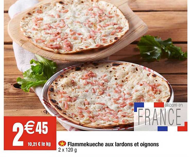Flammekueche Aux Lardons Et Oignons