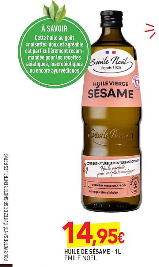 huile de sésame emile noël