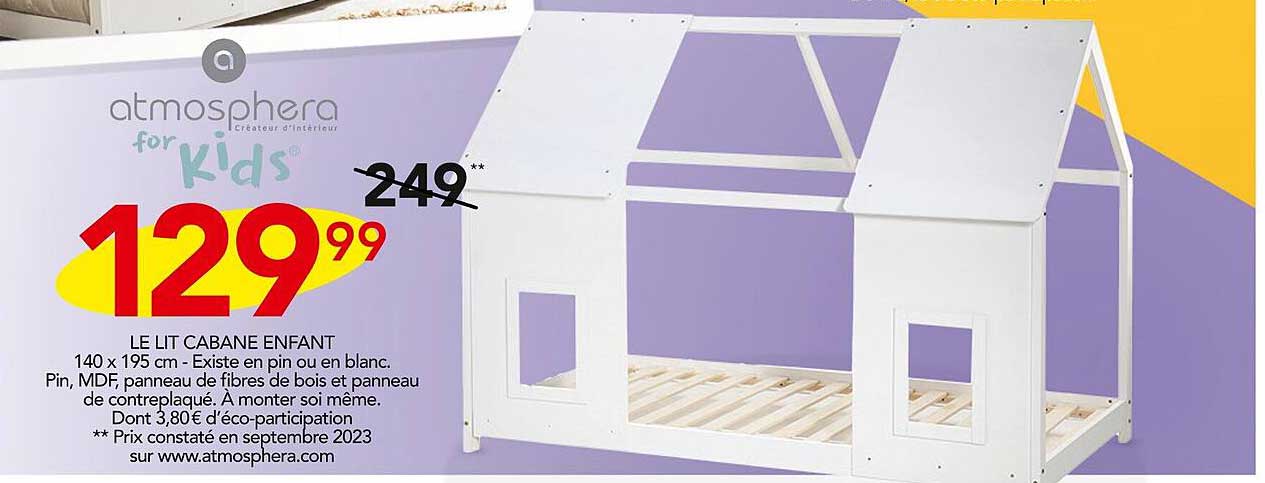 le lit cabane enfant atmosphera for kids