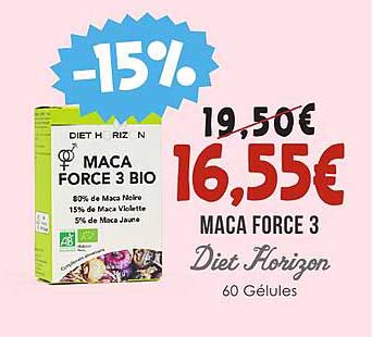 maca force 3 diet horizon
