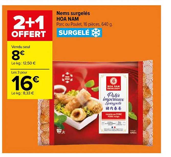 nems surgelés hoa nam
