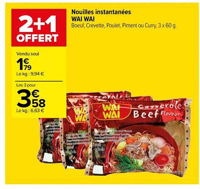 Nouilles Instantanées Wai Wai