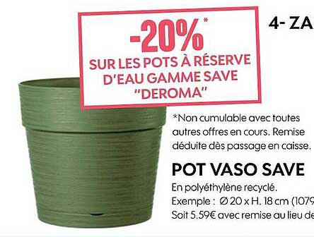 pot vaso save