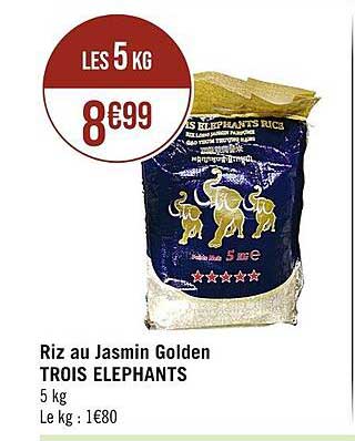riz au jasmin golden trois éléphants