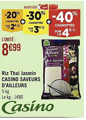 riz thaï jasmin casino saveurs d'ailleurs