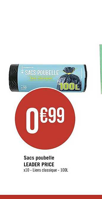 Sacs Poubelle Leader Price