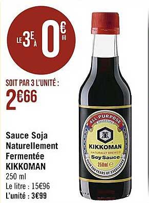 sauce soja naturellement fermentée kikkoman