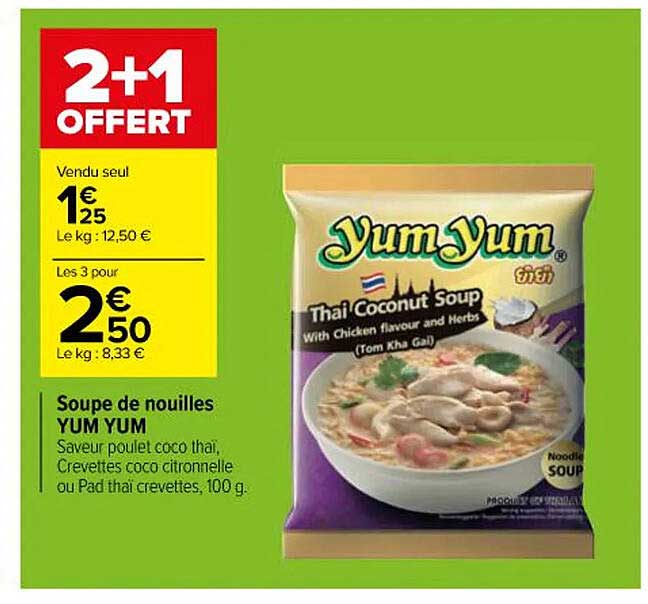 soupe de nouilles yum yum