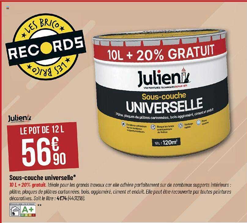 sous-couche universelle julien