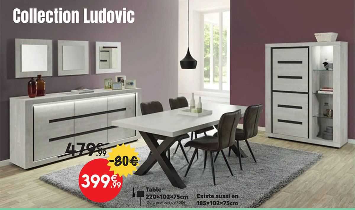 table 220 x 102 x 75 cm ludovic