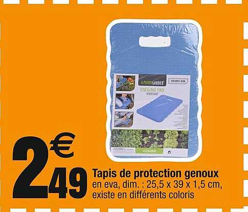 tapis de protection genoux