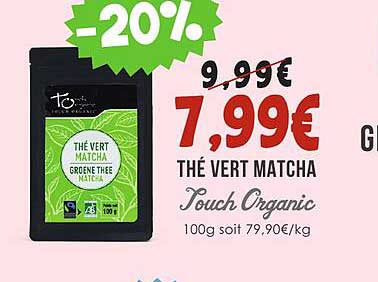 thé vert matcha touch organic