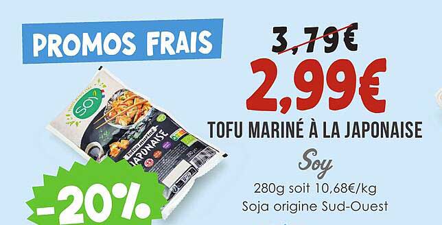 Tofu Mariné à La Japonaise Soy