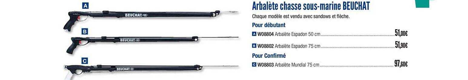 Arbalète Chasse Sous Marine Beuchat