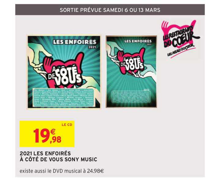 2021 Les Enfoirés à Côté De Vous Sony Music