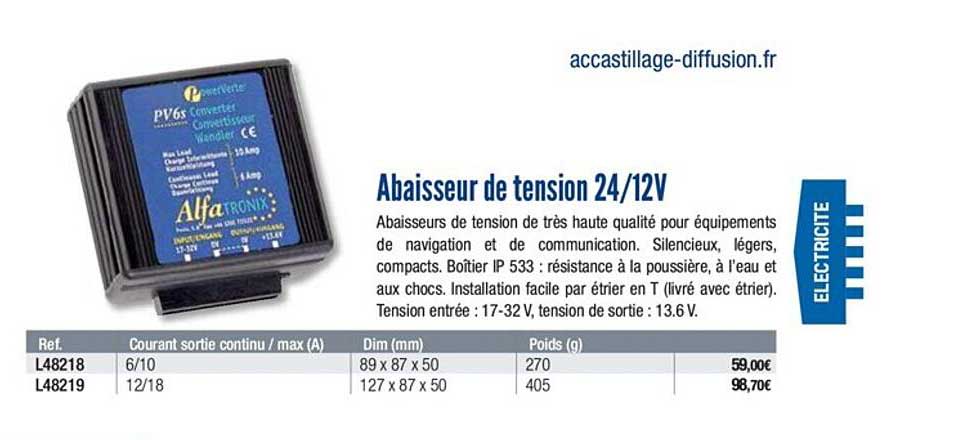 abaisseur de tension 24 12v