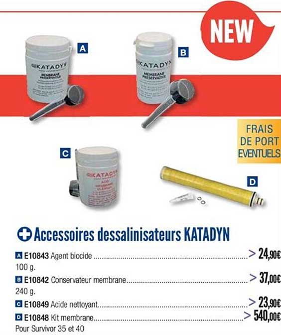 accessoires dessalinisateurs katadyn