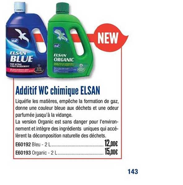 additif wc chimique elsan