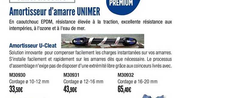 amortisseur d'amarre unimer