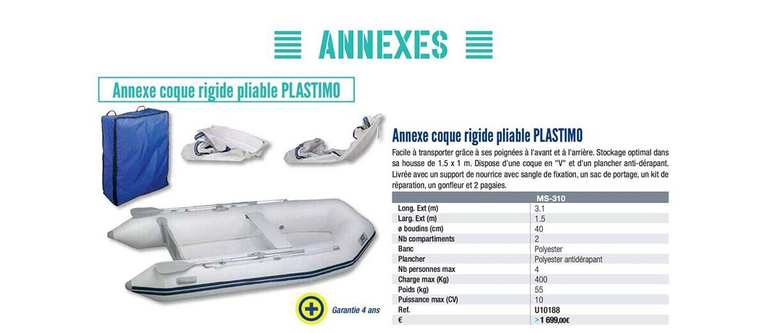 annexe coque rigide pliable plastimo