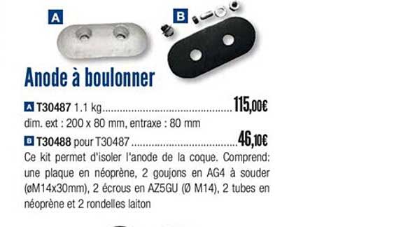 anode à boulonner