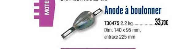 anode à boulonner