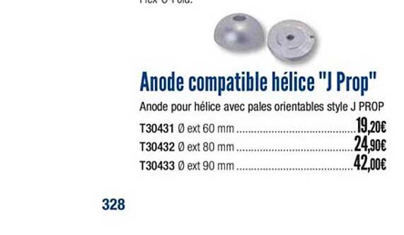 anode compatible hélice j prop