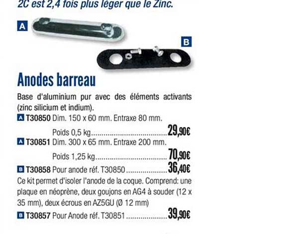 anodes barreau