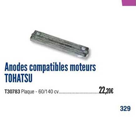 anodes compatibles moteurs tohatsu