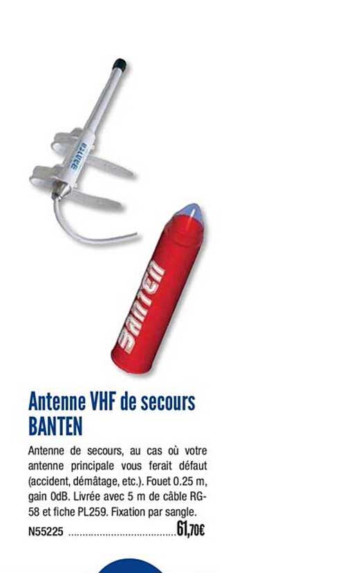 antenne vhf de secours banten