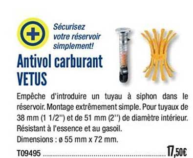 antivol carburant vetus