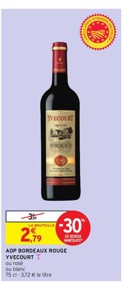 Aop Bordeaux Rouge Yvecourt