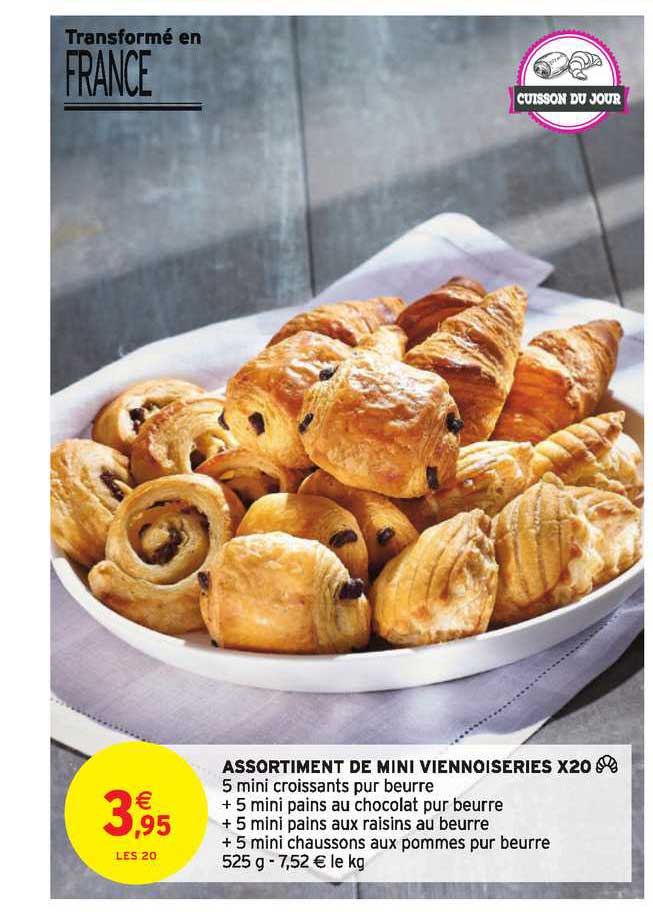 Assortiment De Mini Viennoiseries X20