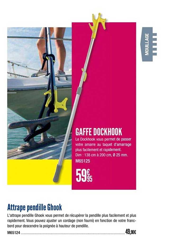 Attrape Pendille Ghook Gaffe Dockhook