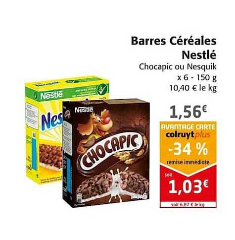 Barres Céréales Nestlé