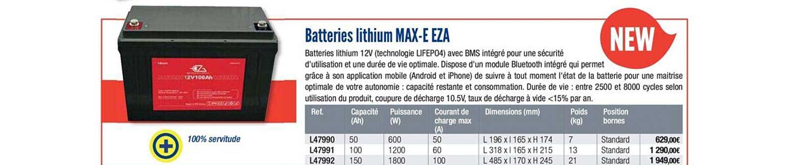 batteries lithium max e eza