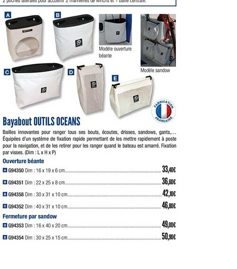 bayabout outils oceans