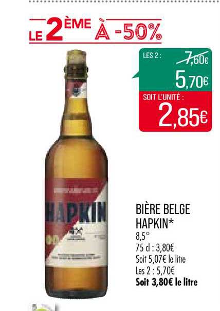 bière belge hapkin